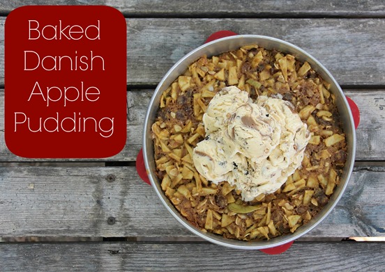 Baked Danish Apple Pudding